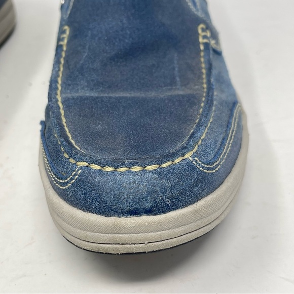 Cole Haan Boat Shoes Mens 9 M Blue Leather Slip On Casual Deck Nautical C12359 main image 9